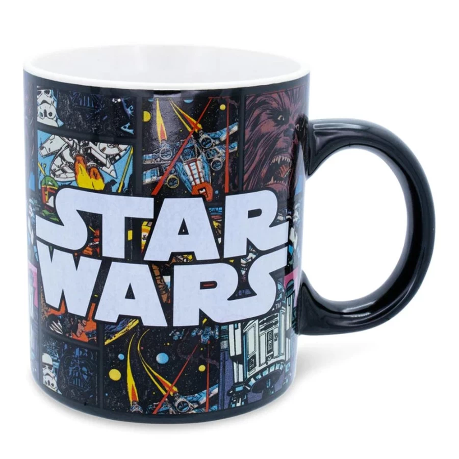 Toynk Star Wars 20oz Ceramic Mug - All-Over Comic Print Collectible Gift