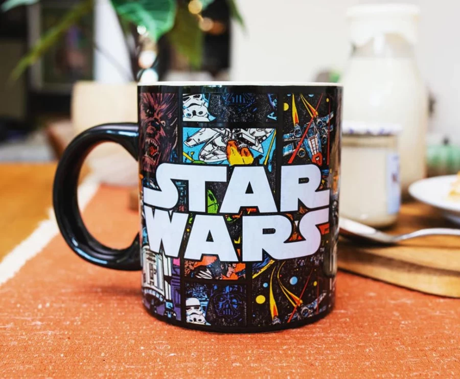 Toynk Star Wars 20oz Ceramic Mug - All-Over Comic Print Collectible Gift