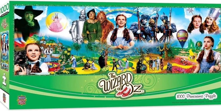Toynk Wizard Of Oz 1000 Piece Panoramic Puzzle - Collectible Jigsaw for Adults & Kids