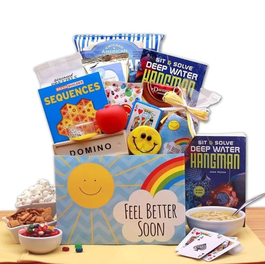 GBDS Sunshine Get Well Soon Gift Box - Thoughtful Cheer Up Present for Recovery & Encouragement