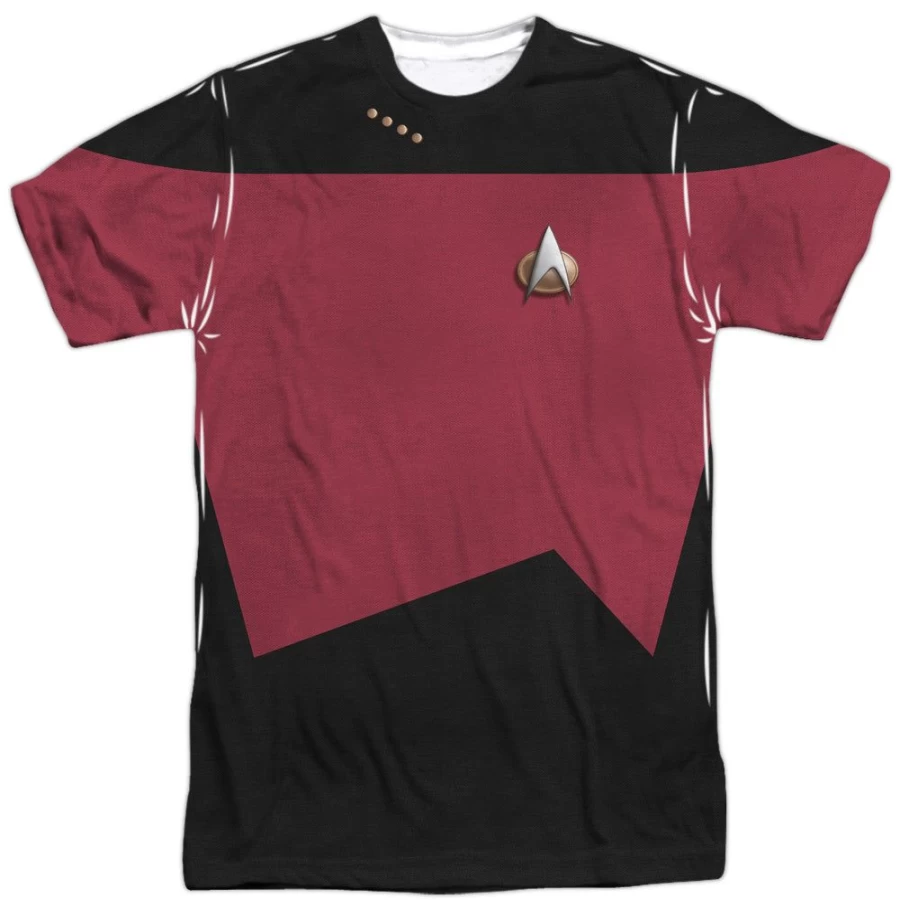 MeTV Custom Classics Unisex Tng Command Uniform Set (Front & Back) - Star Trek Inspired Costume