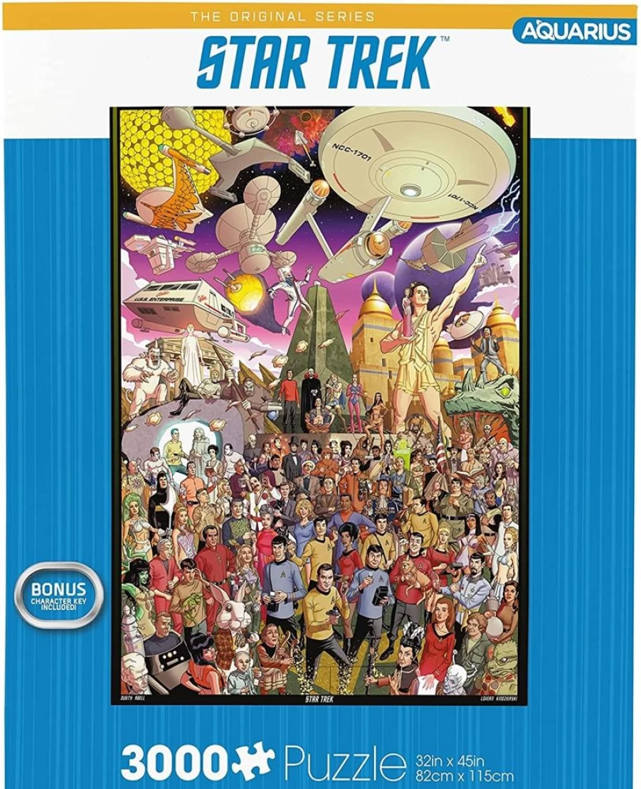Toynk Star Trek Original Series 3000-Piece Jigsaw Puzzle for Adults, Large Space-Themed Puzzle, Collectible Sci-Fi Challenge
