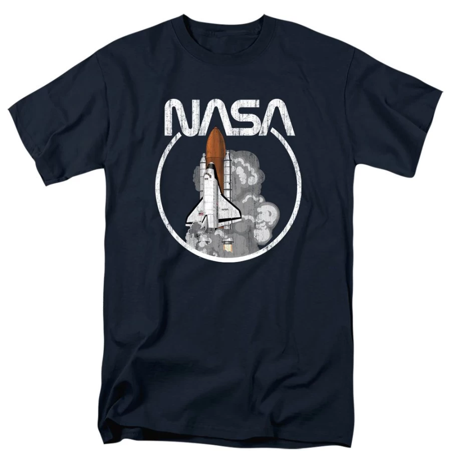 MeTV Custom Classics Unisex NASA Space Shuttle Lift Off Graphic Tee