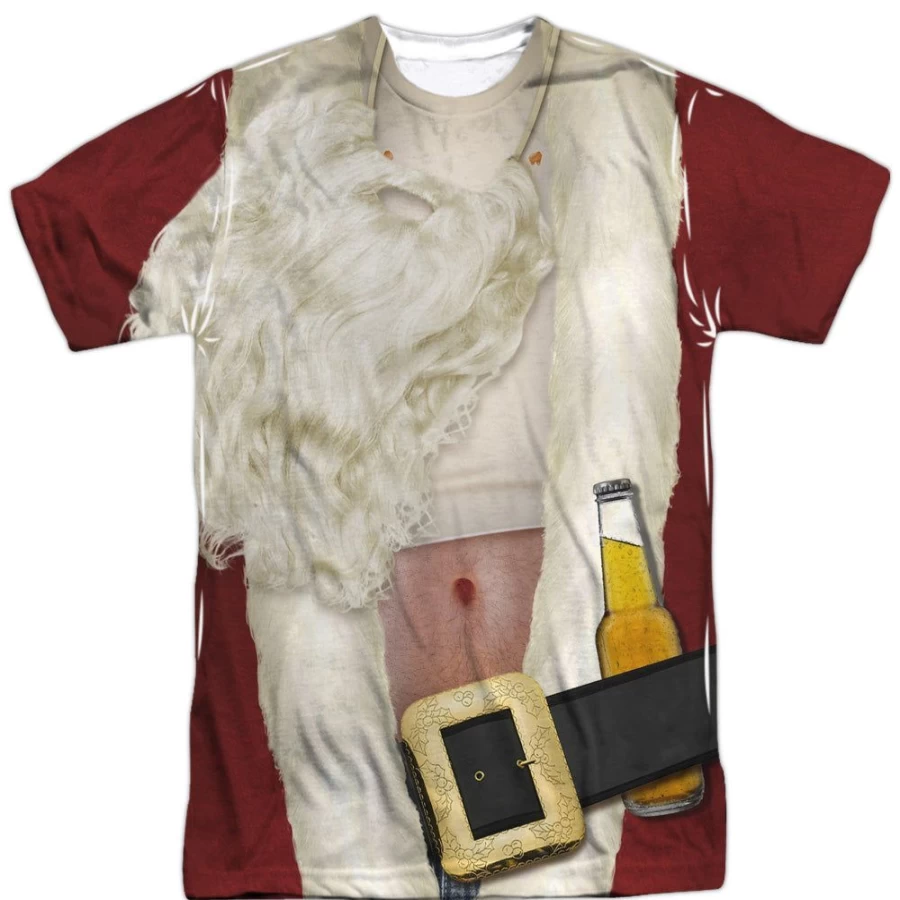 "MeTV Custom Classics Unisex Bad Santa Costume - Front & Back Design for Adults"