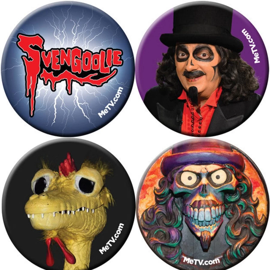 MeTV Originals Limited Edition Svengoolie & Kerwyn Collectible Button Set - Series 1