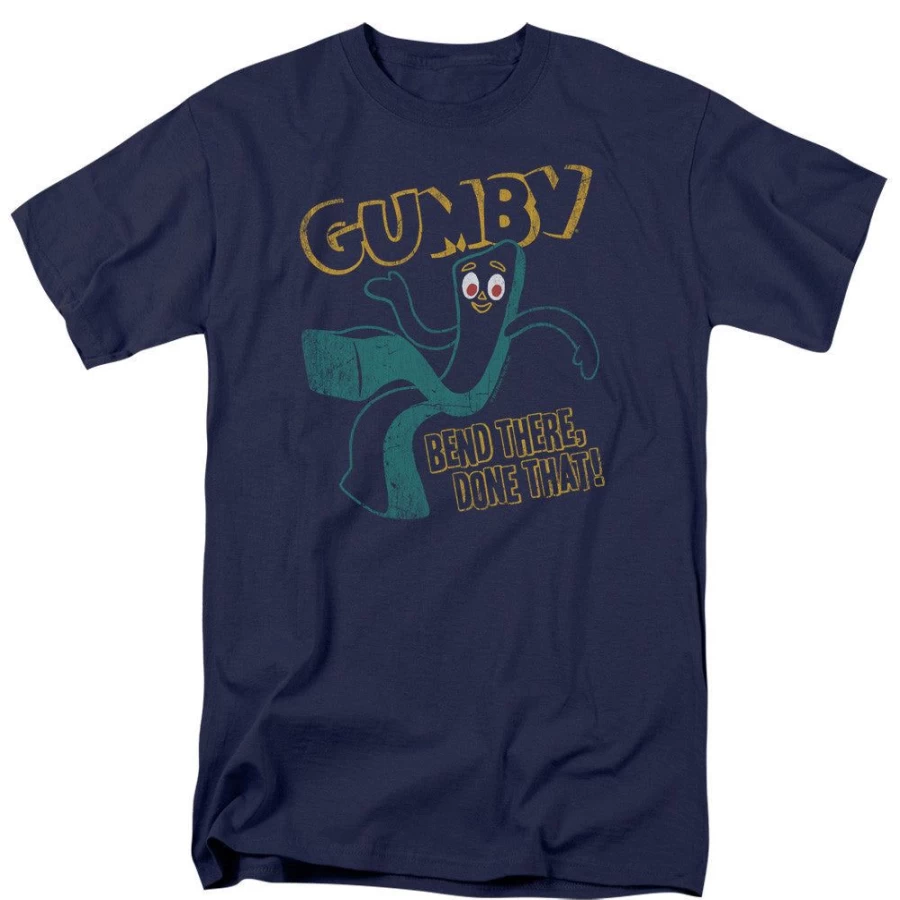 "MeTV Custom Classics Gumby Unisex T-Shirt - Bend There Done That! Fun Retro Design"