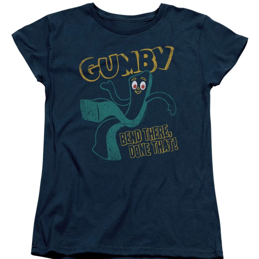 "MeTV Custom Classics Gumby Unisex T-Shirt - Bend There Done That! Fun Retro Design"