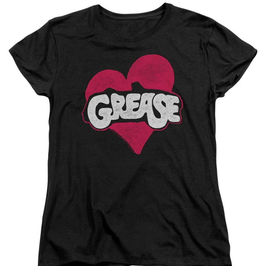 MeTV Custom Classics Unisex Grease - Heart Graphic T-Shirt
