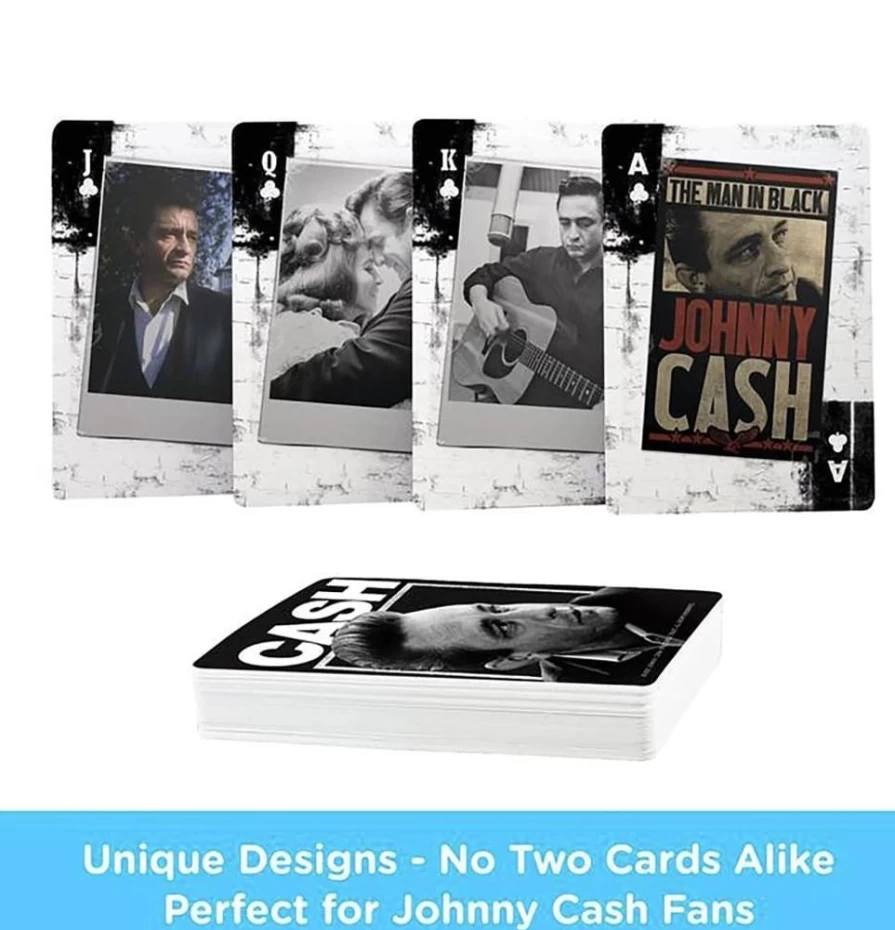 "Toynk Johnny Cash Collectible Playing Cards - Premium Deck for Fans & Collectors"