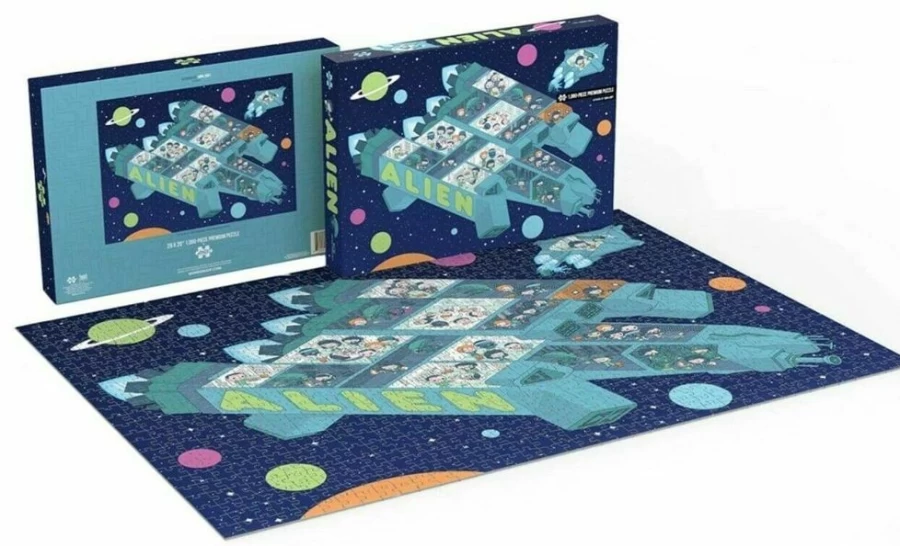 Toynk Alien Mondo 1000-Piece Sci-Fi Jigsaw Puzzle for Adults – Challenging Interstellar Space Theme Puzzle