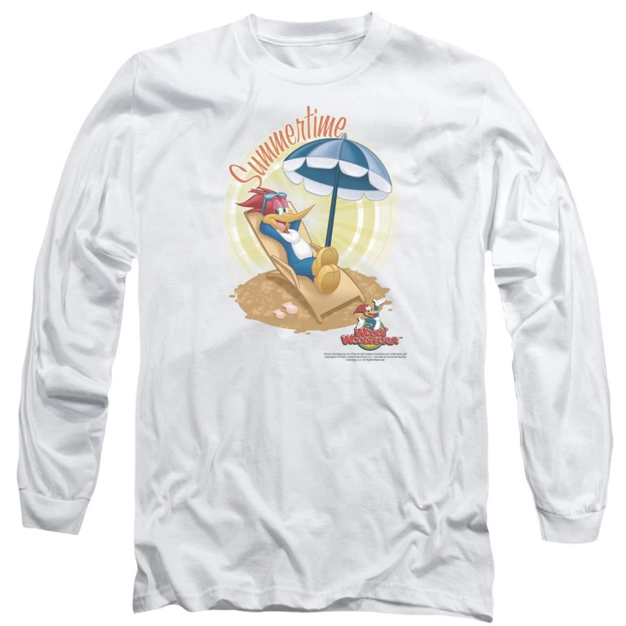 MeTV Custom Classics Woody Woodpecker Summertime Vintage Cartoon T-Shirt