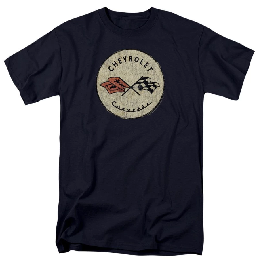 MeTV Custom Classics Chevrolet Corvette Vintage Unisex T-Shirt - Retro Old Vette Graphic Tee