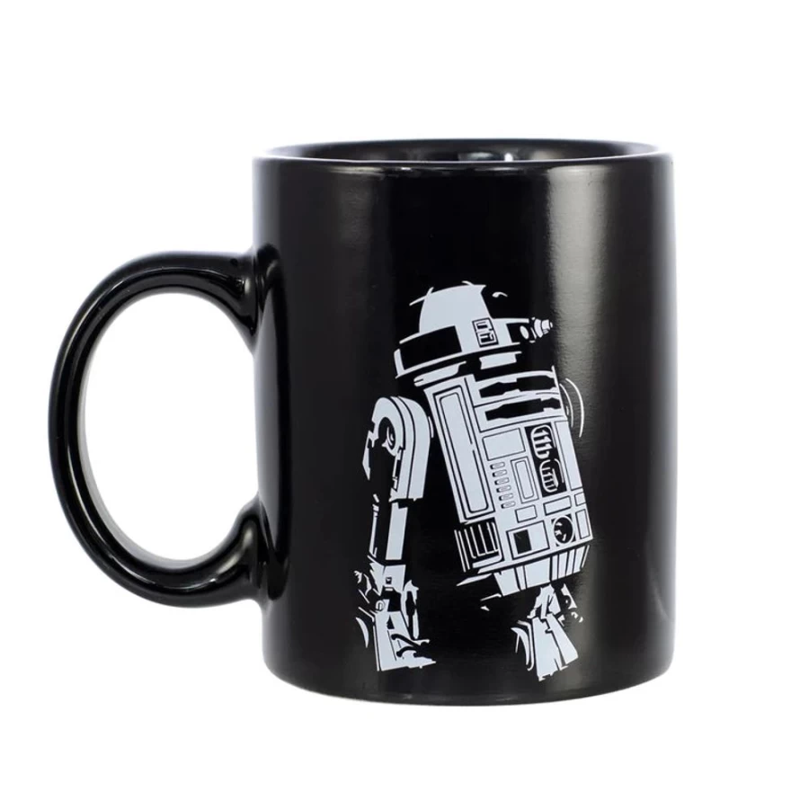 Toynk Star Wars R2-D2 Heat Reveal Ceramic Mug - 11Oz Leia Hologram Coffee Cup