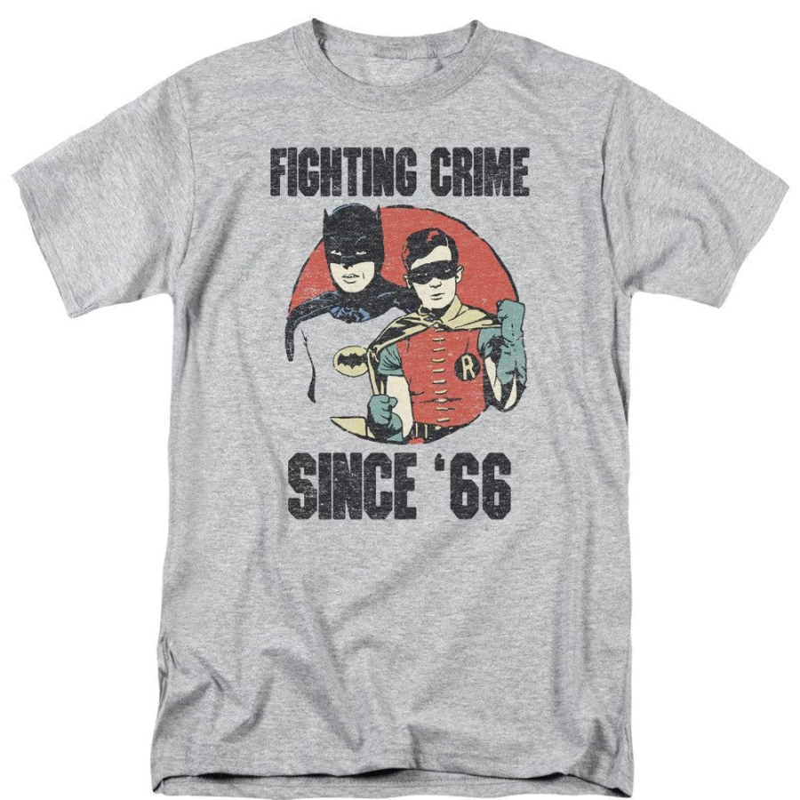 "MeTV Custom Classics Batman Since 66 Unisex Vintage T-Shirt"