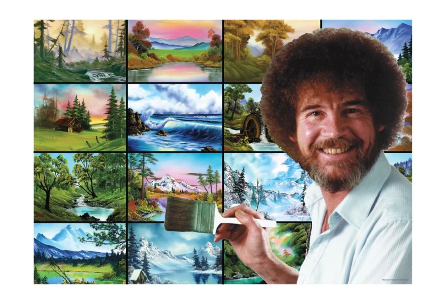 Bob Ross 1000 Piece Jigsaw Puzzle - These Things Live Right In Your Brush - Toynk Collectible Puzzle for Adults