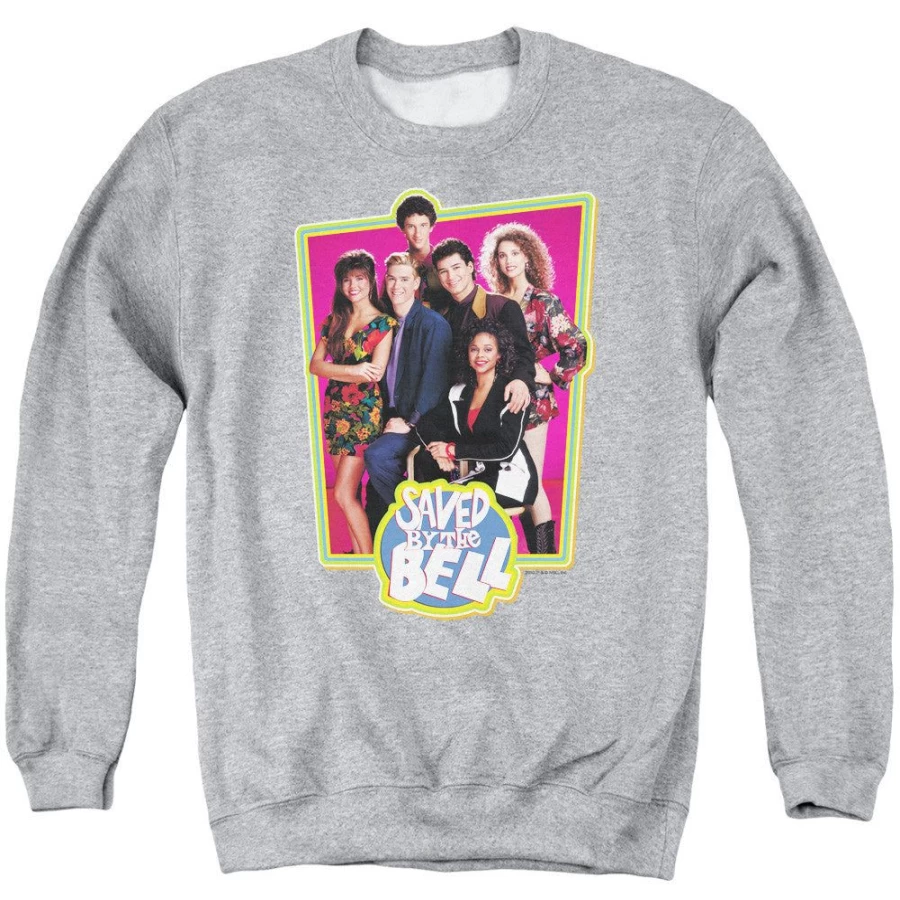 MeTV Custom Classics Saved By The Bell Unisex Cast T-Shirt - Retro TV Show Merchandise