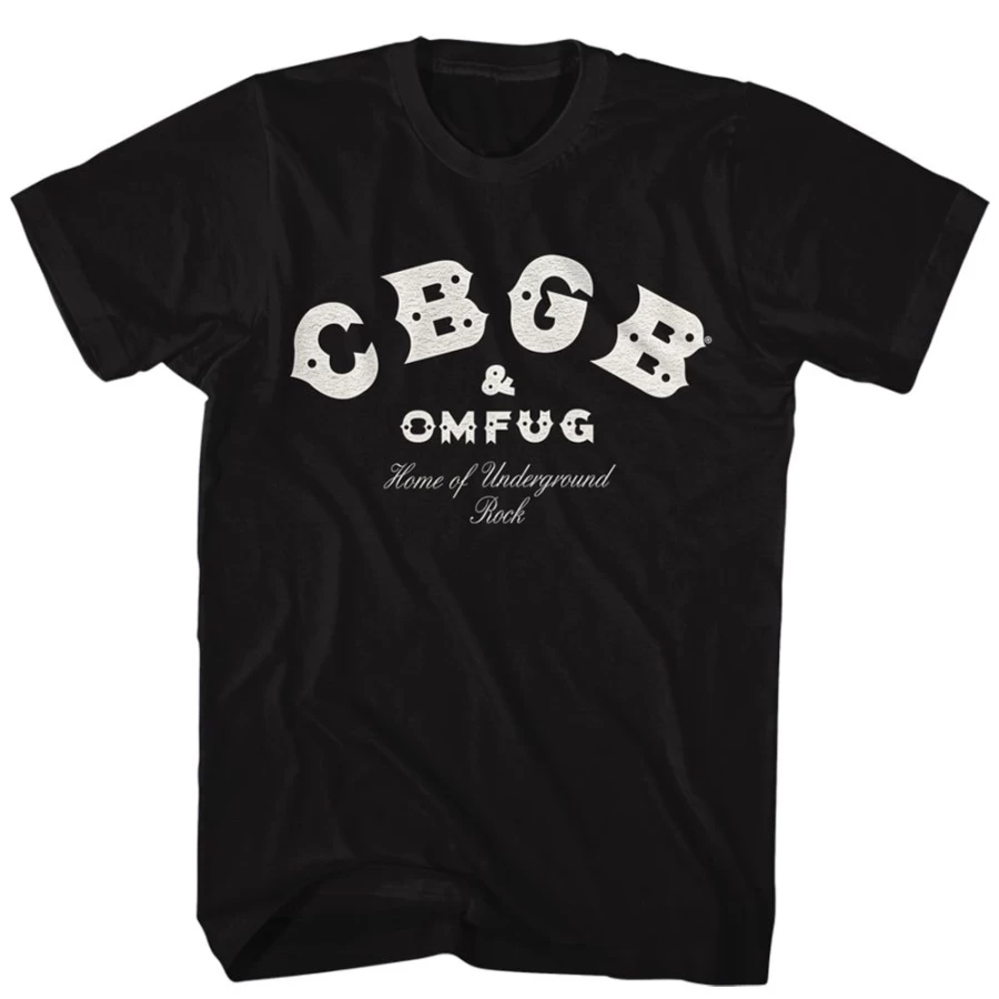 MeTV Custom Brands CBGB Logo Embroidered Black T-Shirt - Vintage Band Tee