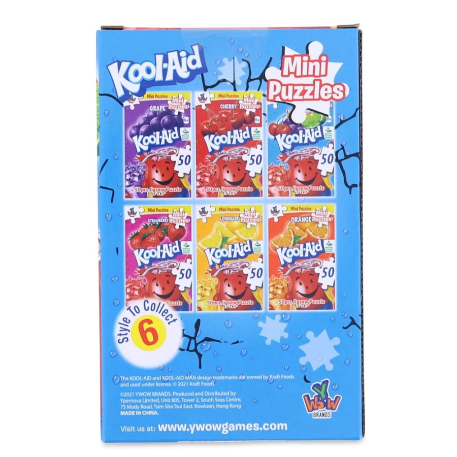 Toynk Kool-Aid Tropical Punch 50-Piece Mini Jigsaw Puzzle for Kids & Adults