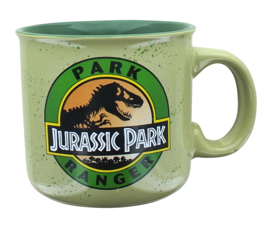 Toynk Jurassic Park 20oz Ceramic Camping Mug - Official Ranger Style Collectible