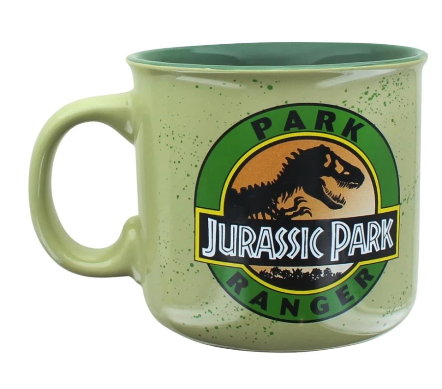 Toynk Jurassic Park 20oz Ceramic Camping Mug - Official Ranger Style Collectible