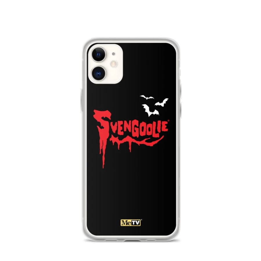 MeTV Svengoolie Logo With Bats iPhone Case - Custom Horror Design Phone Cover
