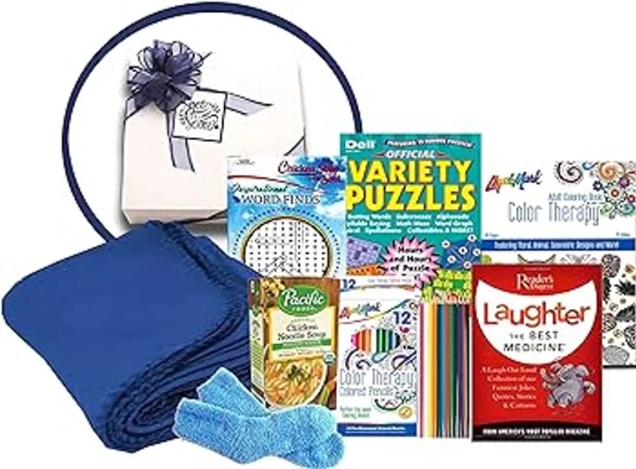 "GBDS Deluxe Get Well Soon Gift Box - Laughter Is The Best Medicine Care Package"