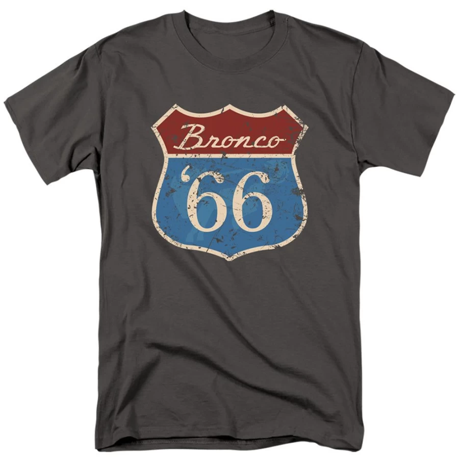 MeTV Custom Classics Ford Bronco Route 66 Vintage Style Unisex T-Shirt