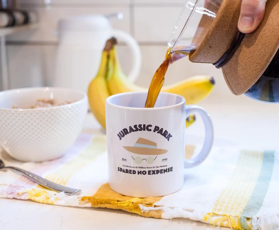 Toynk Jurassic Park "Spared No Expense" 11oz Ceramic Coffee Mug - Official Movie Merchandise