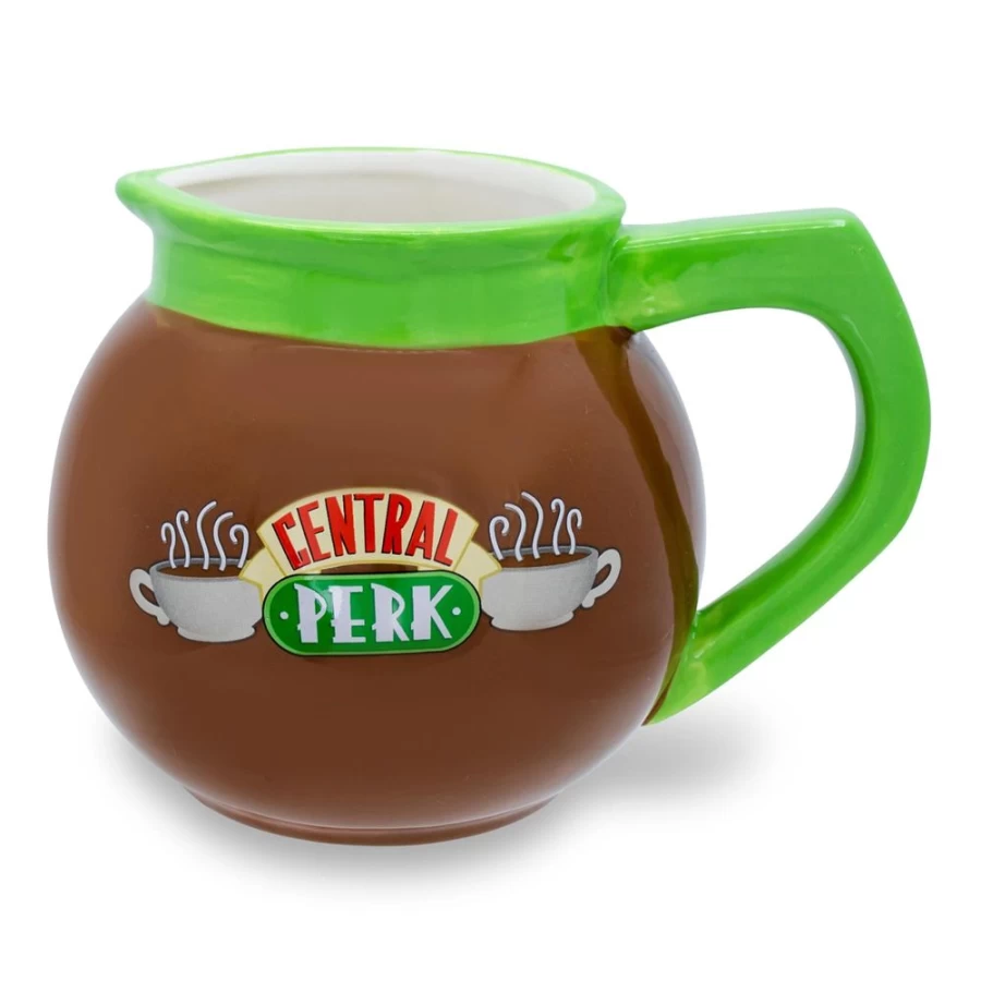 "Toynk Friends TV Show Central Perk 3D Ceramic Coffee Mug – 20 oz Sculpted Collectible Cup"