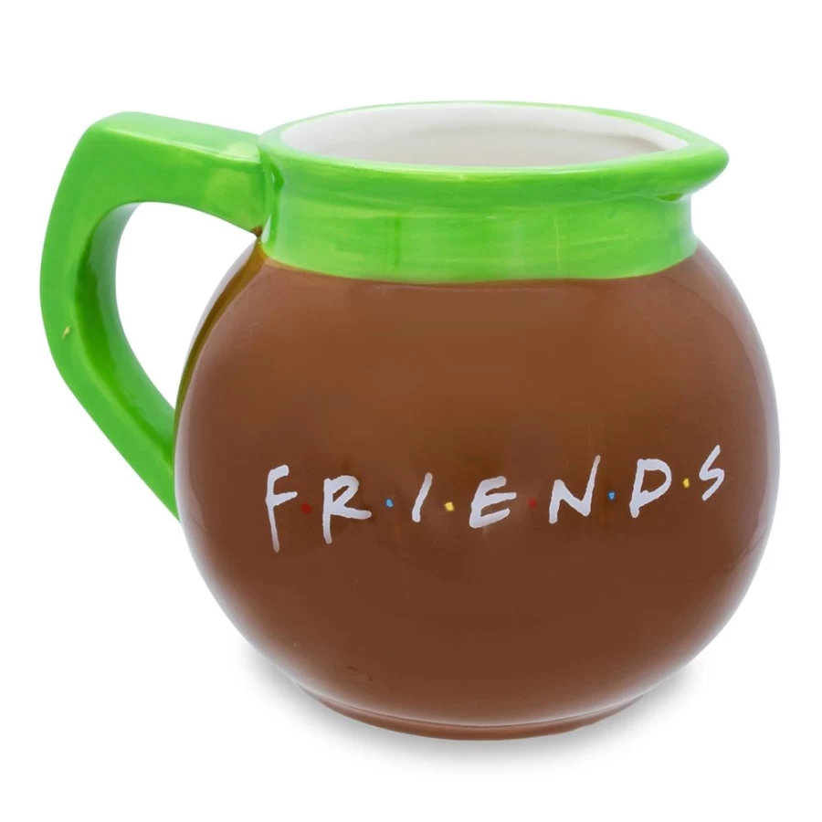 "Toynk Friends TV Show Central Perk 3D Ceramic Coffee Mug – 20 oz Sculpted Collectible Cup"