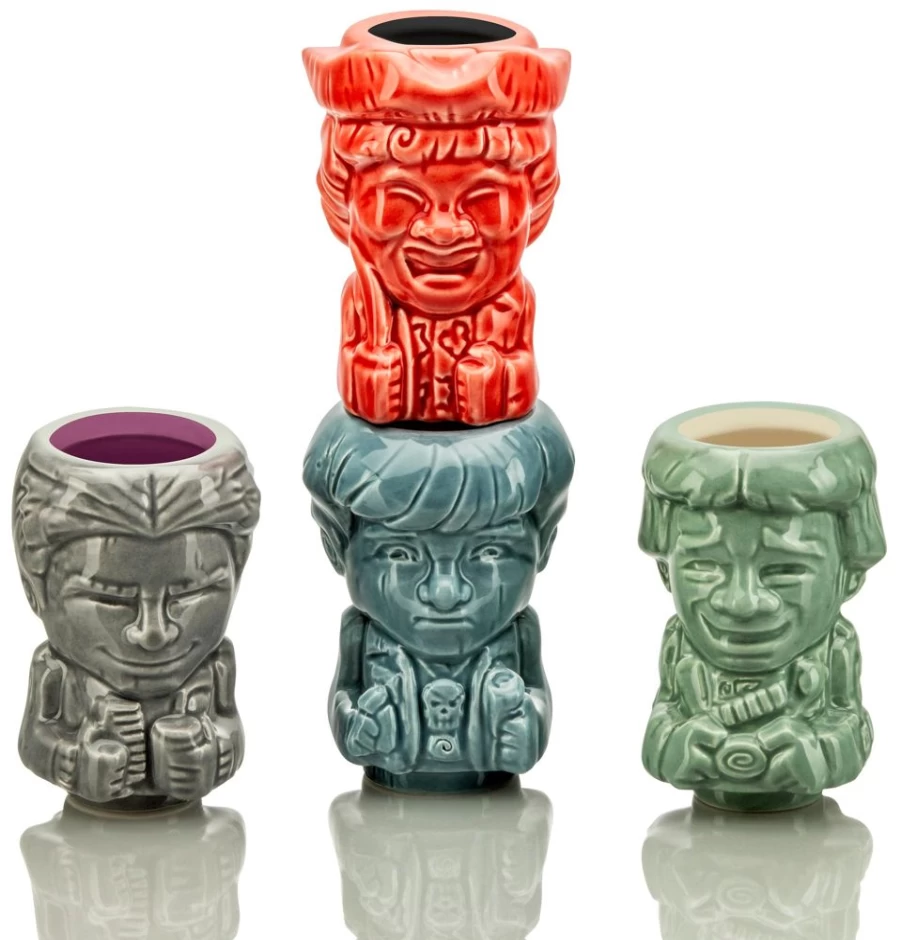 Toynk The Goonies Mini Muglet 4-Pack Set - Mikey, Data, Chunk, Mouth Collectible Geeki Tikis Drinkware