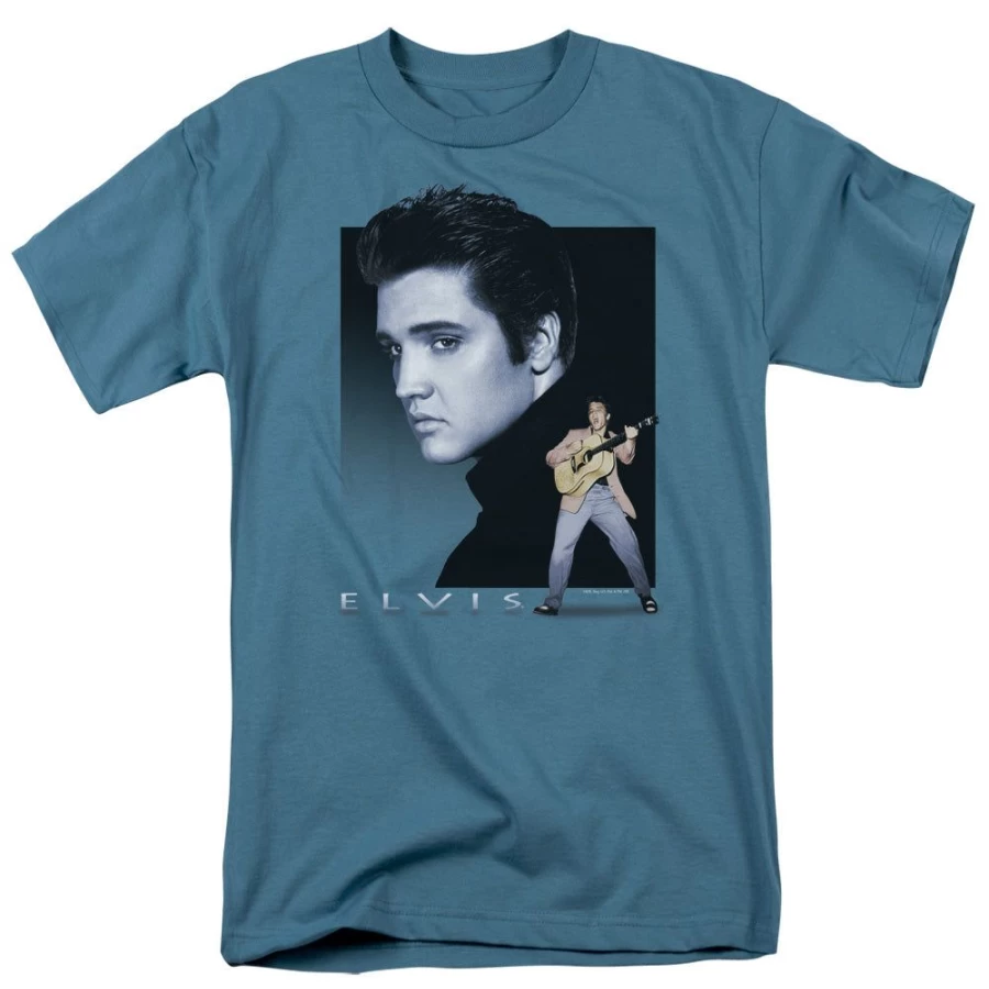MeTV Custom Classics Elvis Presley - Blue Rocker Tribute T-Shirt
