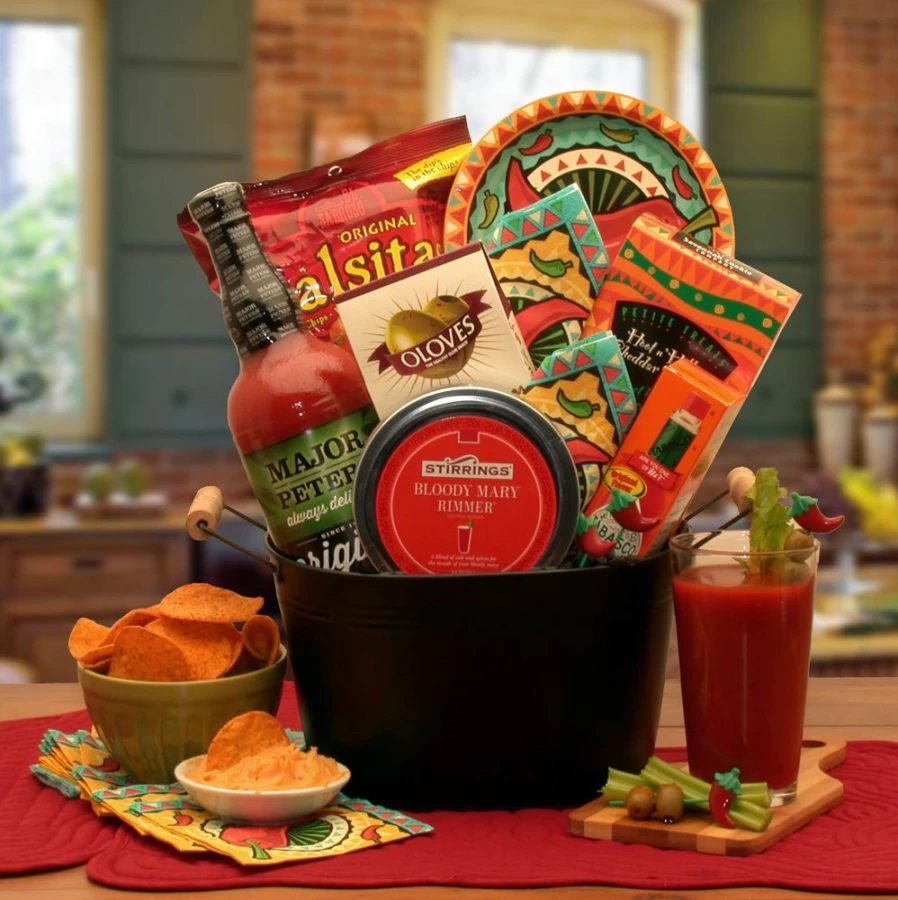 GBDS Premium Bloody Mary Mixer Gift Set - Craft Cocktail Kit with Spices, Mix & Garnishes