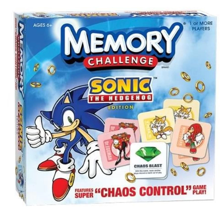Sonic The Hedgehog Memory Challenge Board Game by Toynk - Fun Family Card Matching Game