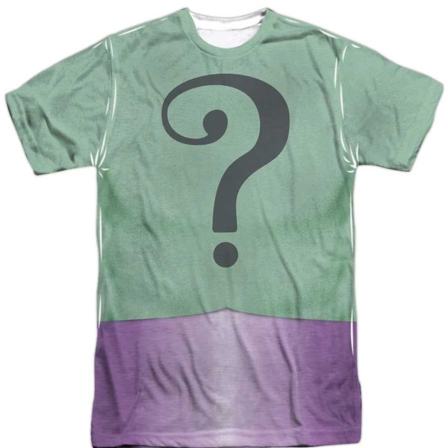 MeTV Custom Classics Unisex Batman Riddler Costume - Classic Front & Back Design