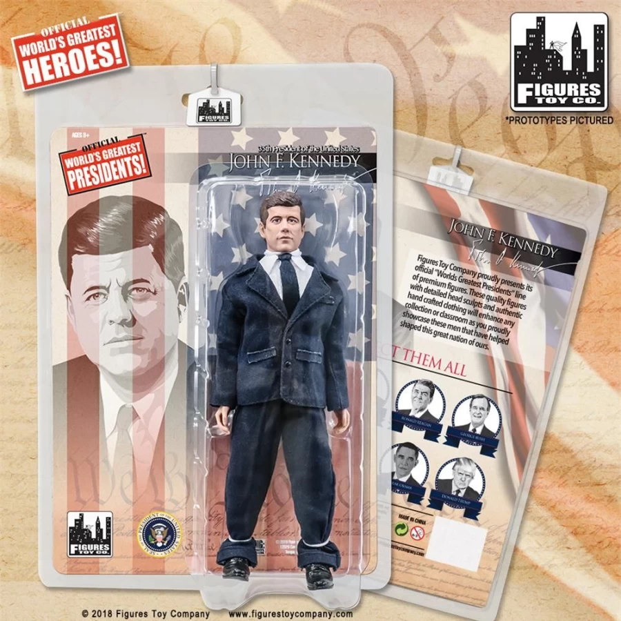 MeTV Figures Presidential Series: John F. Kennedy Collectible Figure – Limited Edition JFK Memorabilia