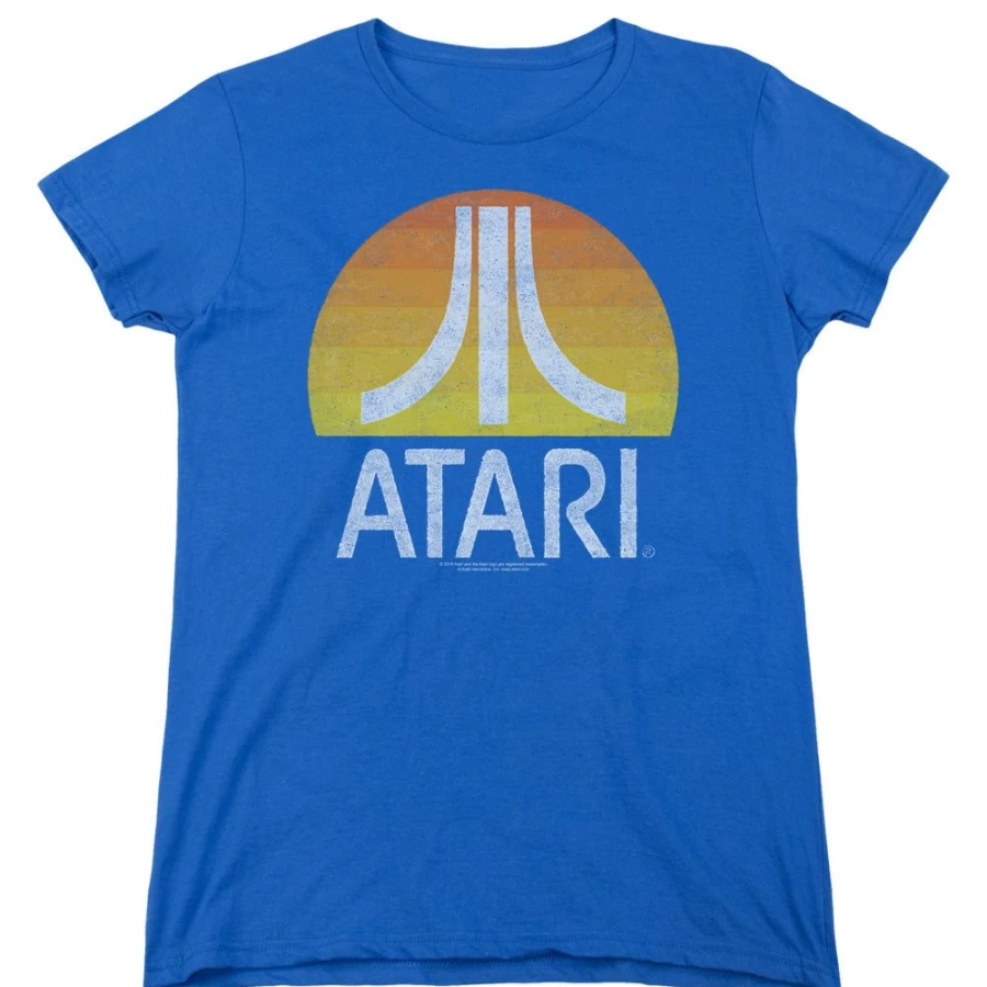 MeTV Custom Classics Atari Sunrise Clean Unisex Retro Gaming T-Shirt