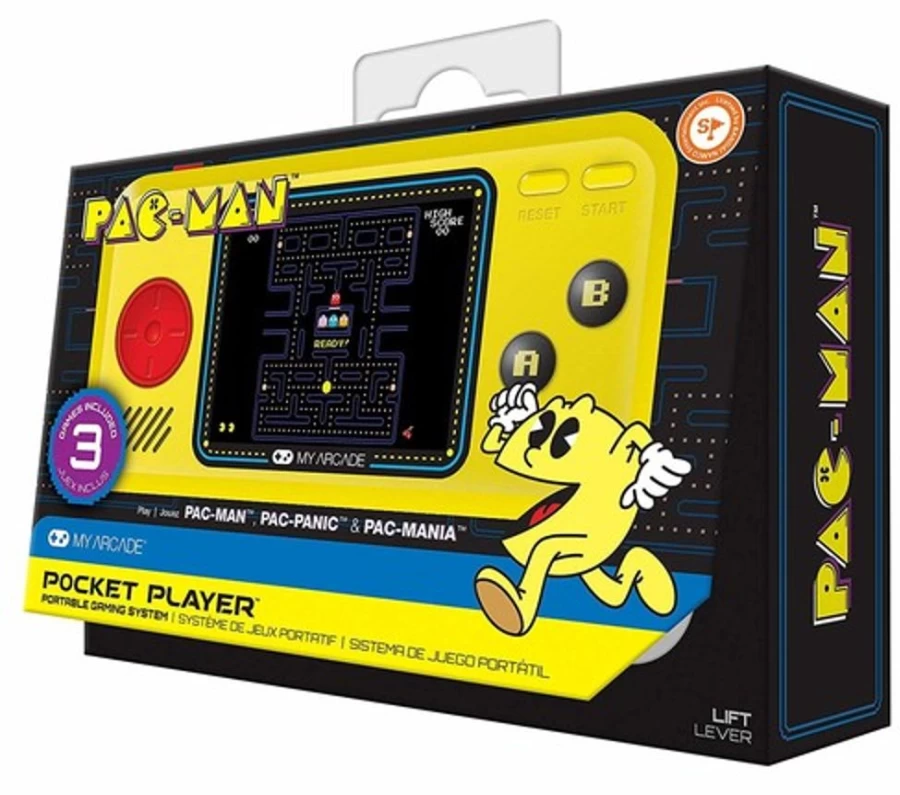 MeTV Entertainment Pac-Man Portable Handheld Arcade Game - My Arcade DGUNL-3227 Pocket Player