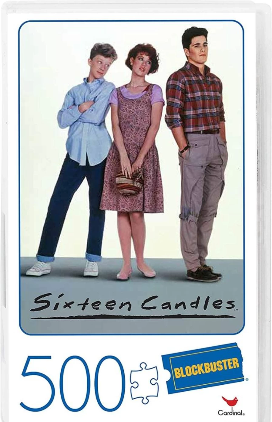 "Toynk 500-Piece Sixteen Candles Jigsaw Puzzle in Vintage VHS Case - Collectible Movie Puzzle"