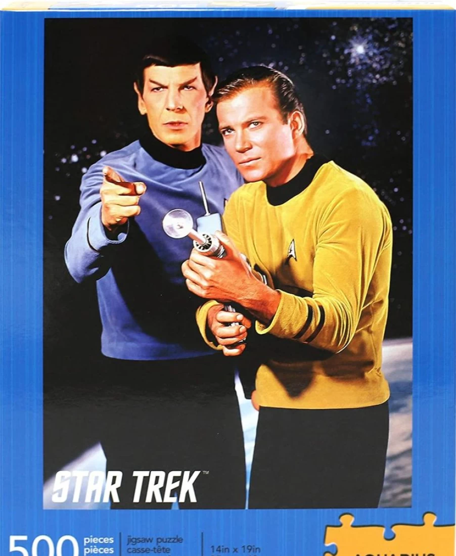 Toynk Star Trek Kirk & Spock 500-Piece Jigsaw Puzzle for Adults, Collectible Sci-Fi Puzzle, Officially Licensed Trek Merchandise