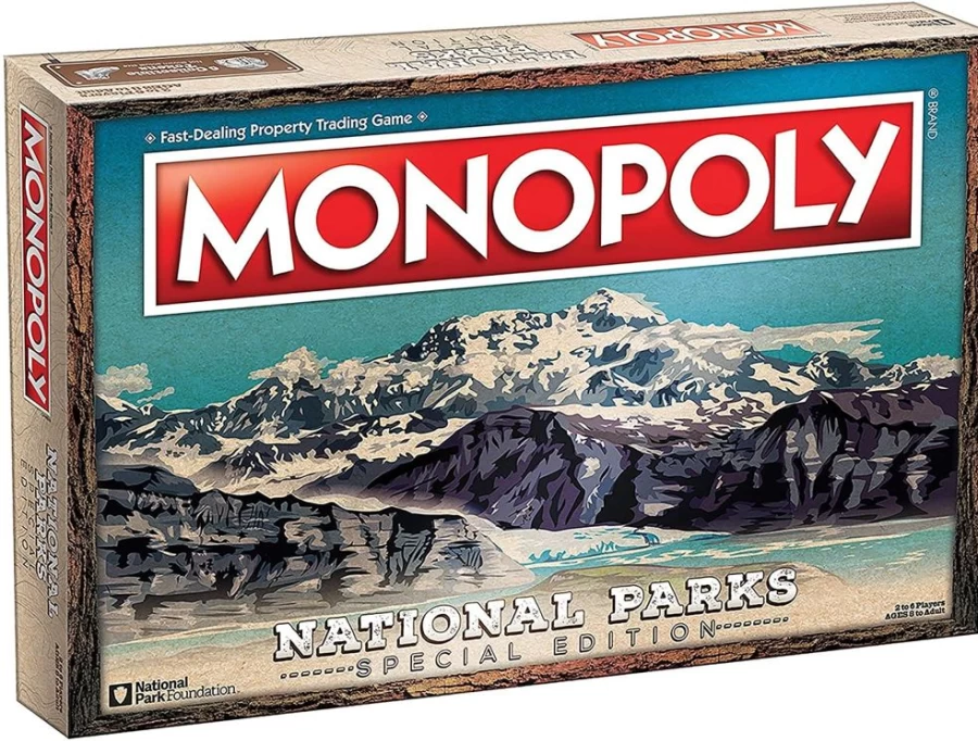 "Toynk National Parks Monopoly 2020 Edition | Family Board Game for 2-6 Players | Collectible US Park-Themed Game"