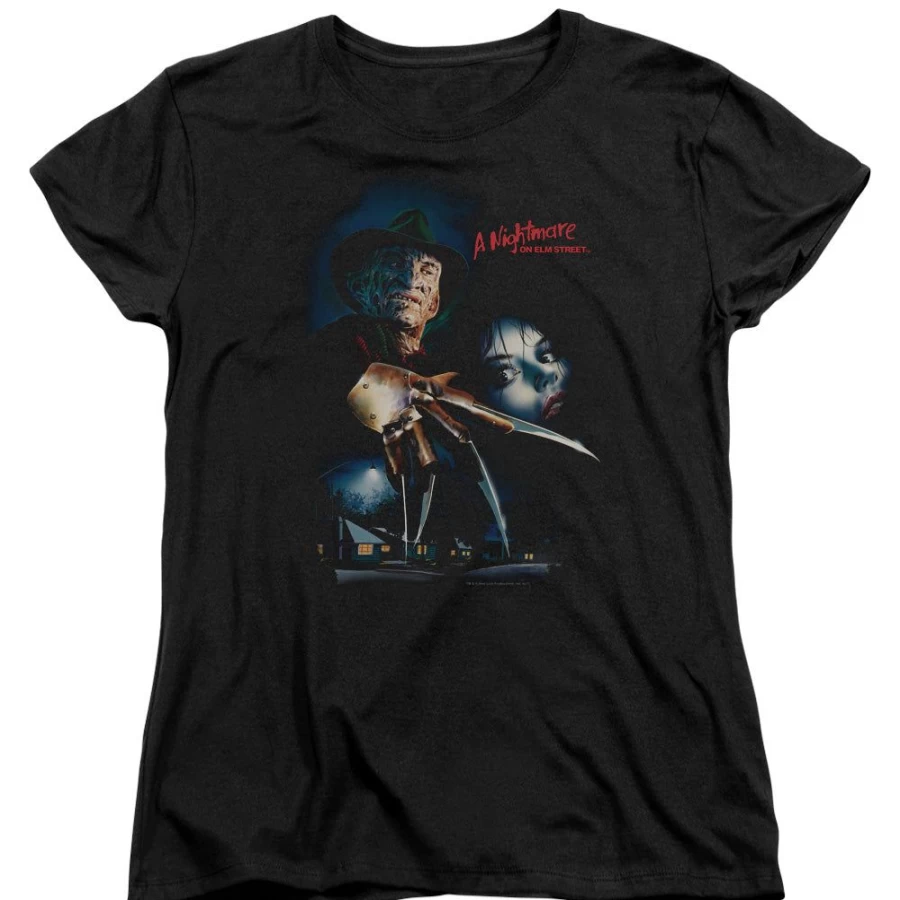 "MeTV Custom Classics Nightmare On Elm Street Vintage Movie Poster - Freddy Krueger Horror Film Wall Art"