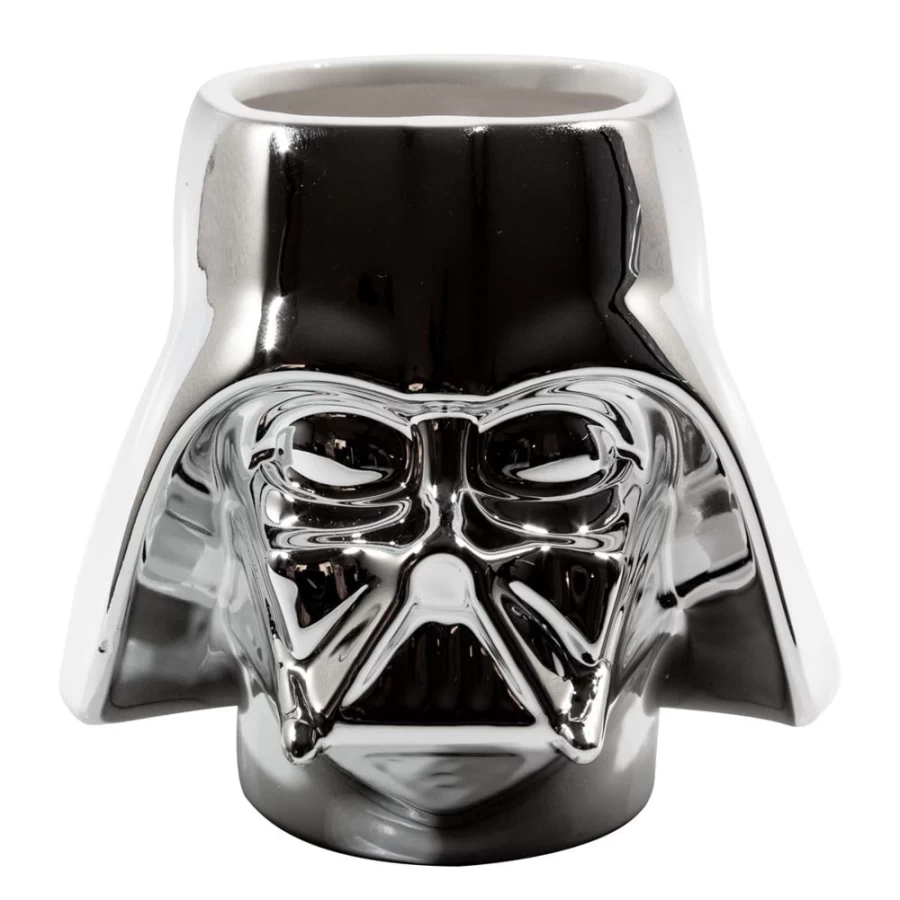 Star Wars Darth Vader Chrome Molded Collectible Mug | Officially Licensed Toynk Merchandise
