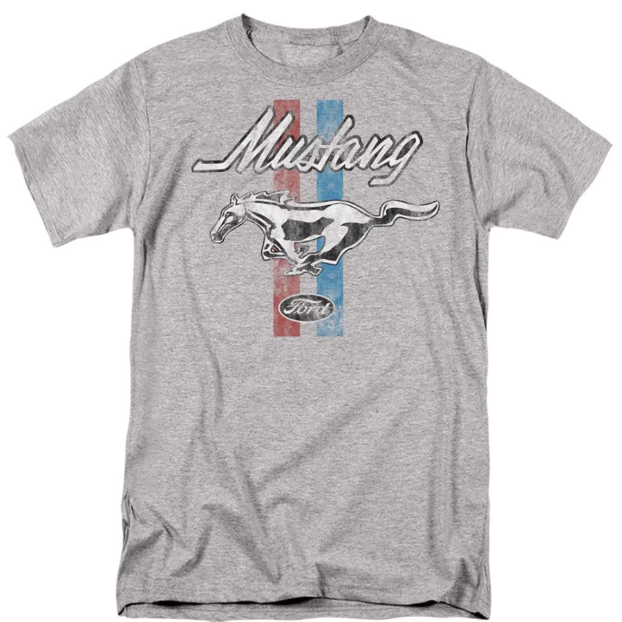MeTV Custom Classics - Vintage Ford Mustang Faded Stripes Decal (Unisex)