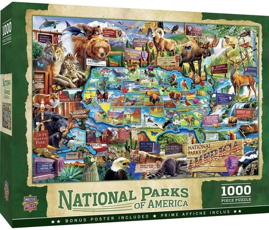"Toynk National Parks of America 1000-Piece Jigsaw Puzzle for Adults – Scenic US Landscapes Puzzle"