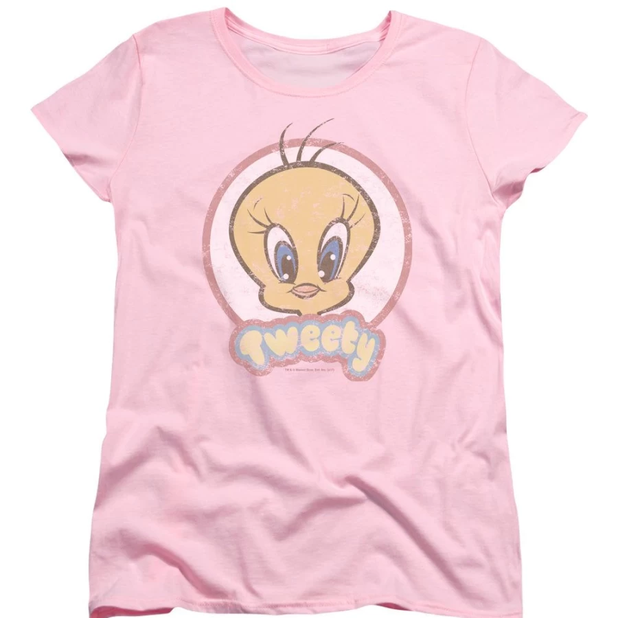 MeTV Custom Classics Retro Tweety Unisex Graphic T-Shirt - Vintage Cartoon Design