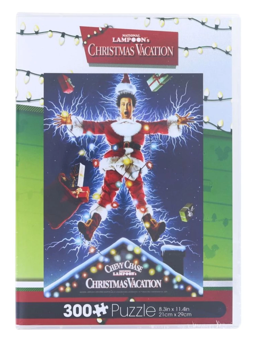 Toynk Christmas Vacation 300-Piece VHS Box Jigsaw Puzzle - Holiday Movie Collectible Puzzle for Adults & Kids