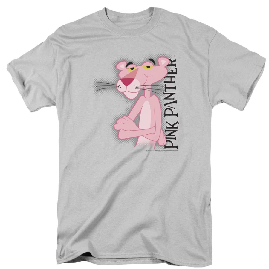 "MeTV Custom Classics Pink Panther Cool Cat Unisex T-Shirt – Retro Cartoon Graphic Tee"