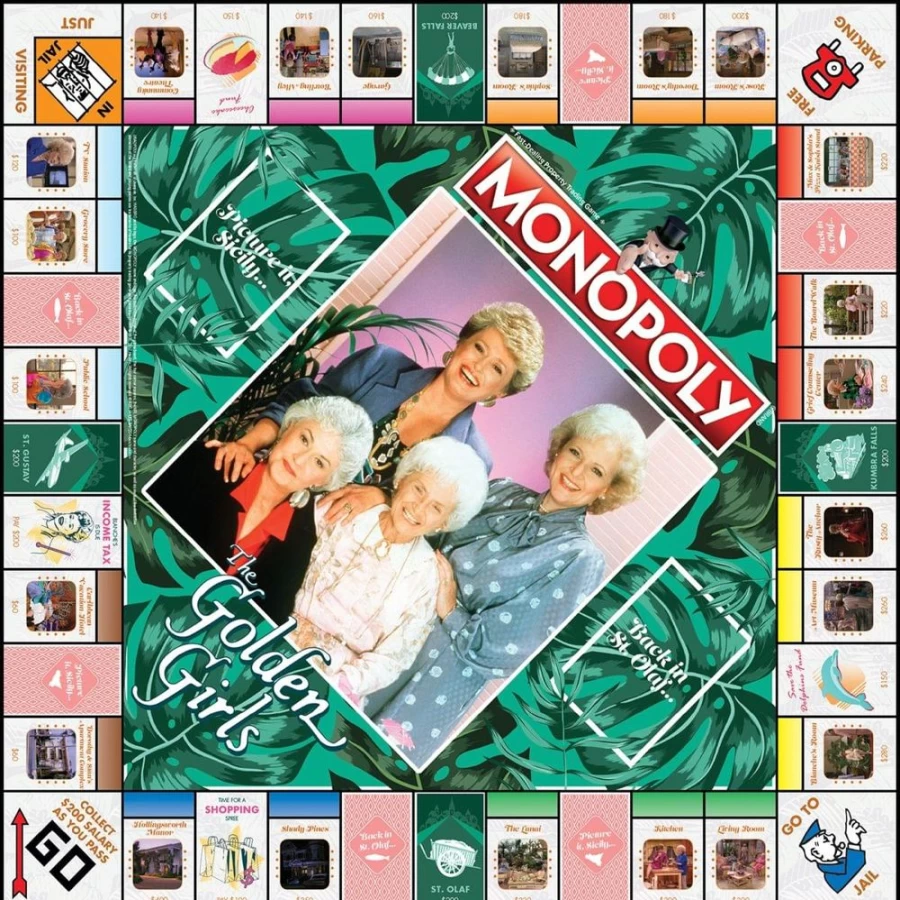 The Golden Girls Monopoly Game by Toynk - Collectible Board Game for Fans