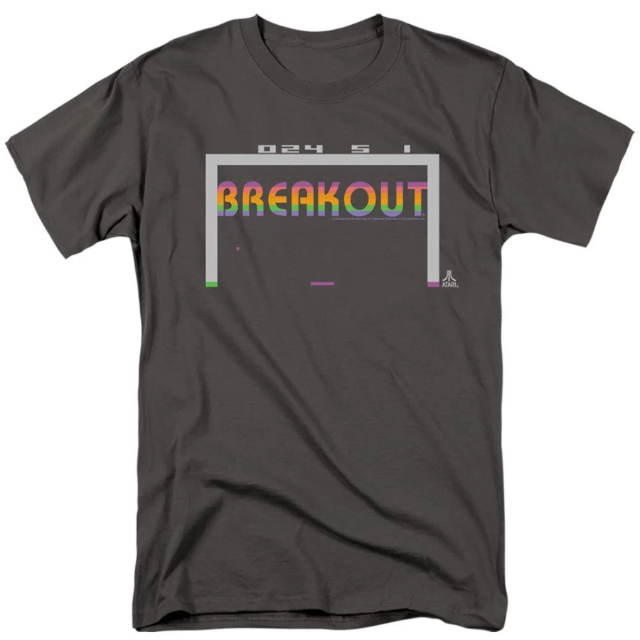 MeTV Custom Classics Unisex Atari Breakout Retro Gaming T-Shirt